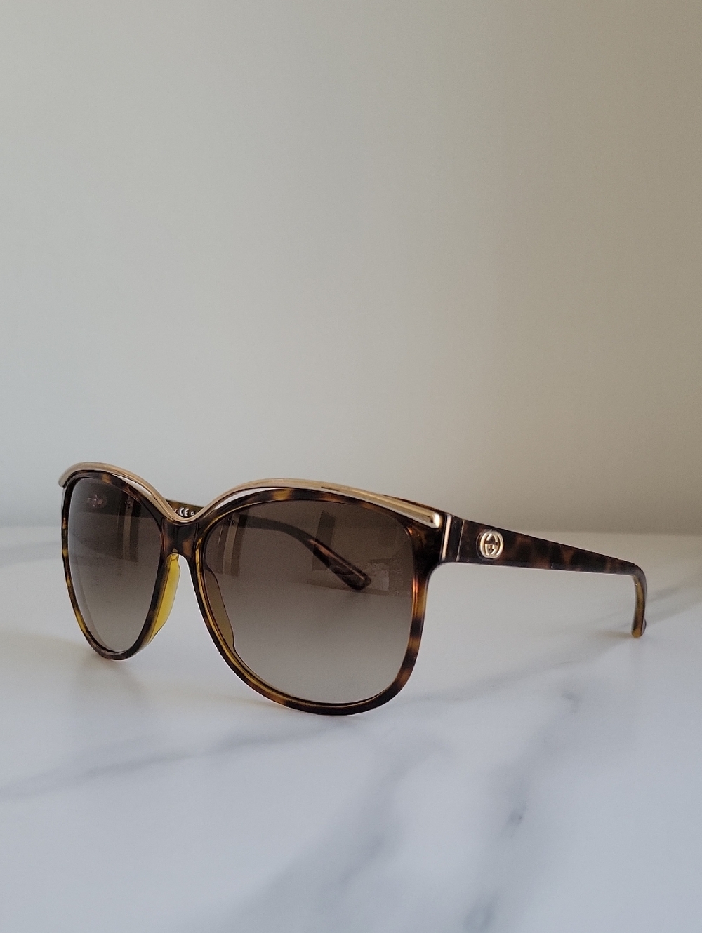 Gucci GG 3155/S Tortoiseshell Sunglasses with Brown Gradient Lenses